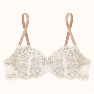 Thirdlove white lace balconette, like new!